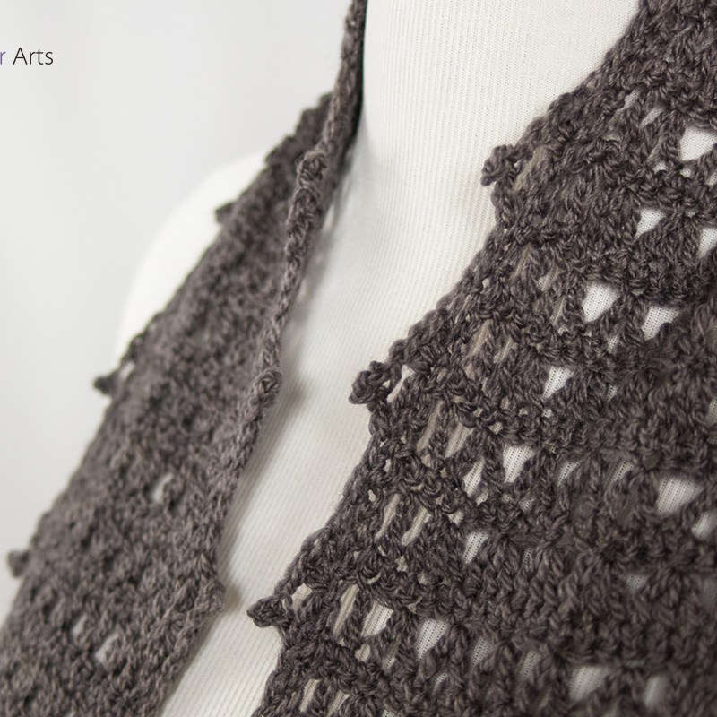 Tra le la le la Triangle Handmade Scarf | Webster Fiber Arts | Etsy