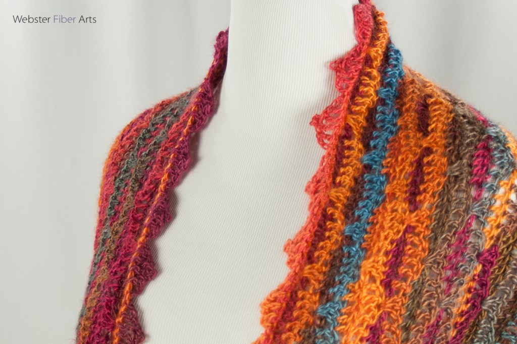 New Piece: Sunrise, Sunset Shawl | Webster Fiber Arts