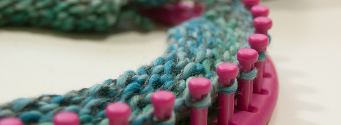 Blue & Gray Cowl | Webster Fiber Arts