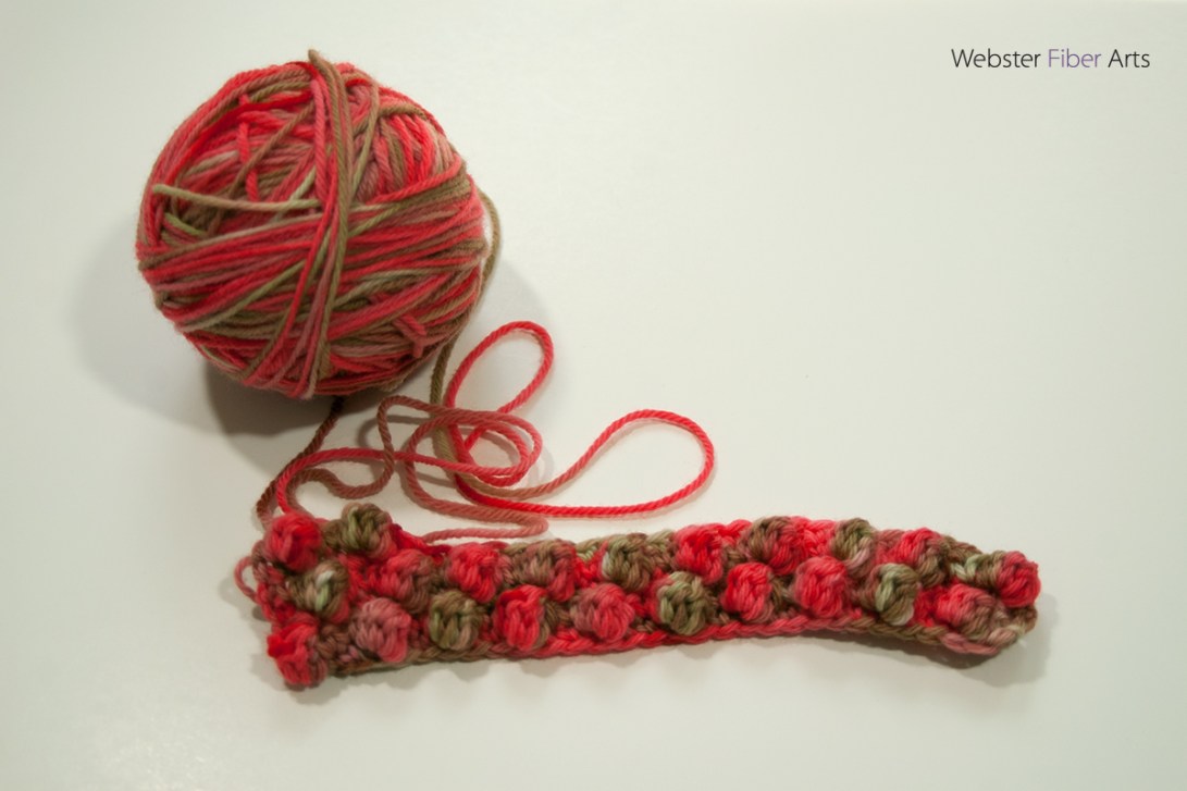 WIP: Cherry Cola Scarf | Webster Fiber Arts | Etsy