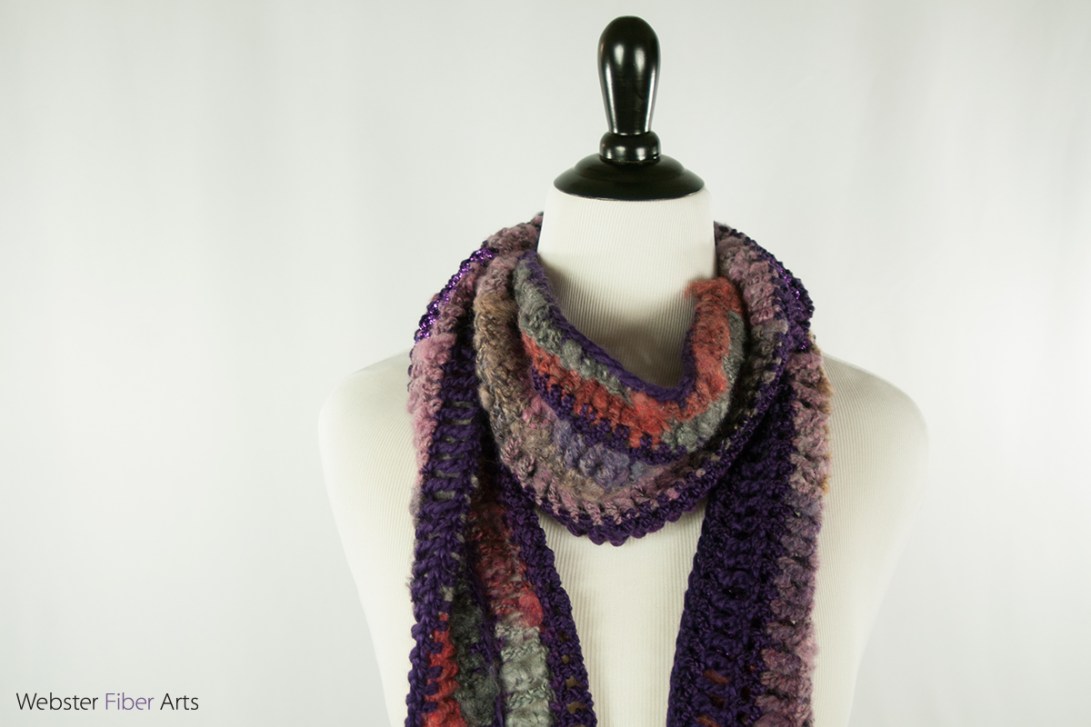 Mystical Purple Handmade Scarf | Webster Fiber Arts | Etsy