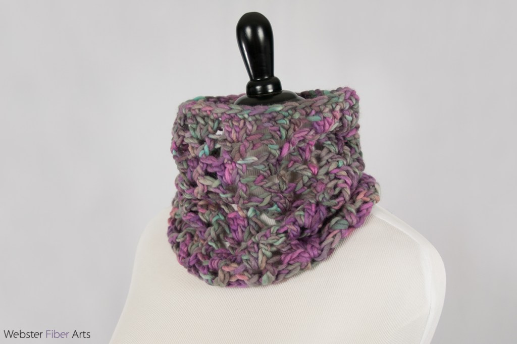 Light Side of Gray Handmade Cowl | Webster Fiber Arts | Etsy