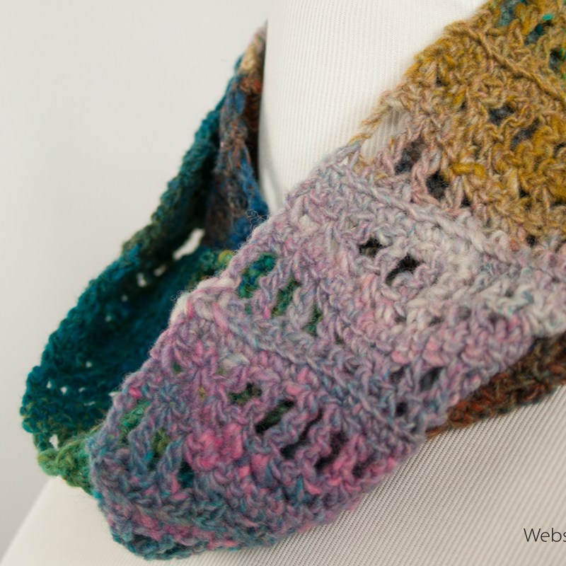 Hills & Valleys Handmade Infinity Scarf | Webster Fiber Arts | Etsy