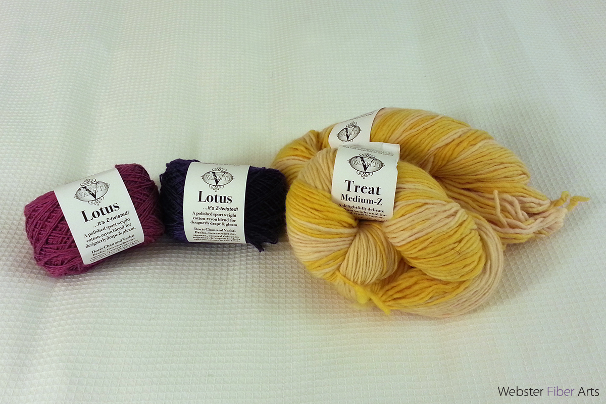 Lotus and Treat Yarns from Designing Vashti | Webster Fiber Arts