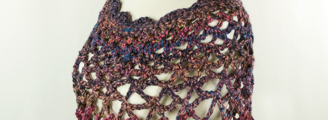 Punch of Purple Poncho | Webster Fiber Arts