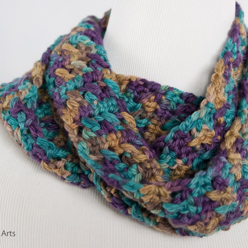 Criss Cross Handmade Infinity Scarf | Webster Fiber Arts | Etsy