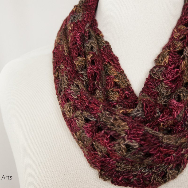 A Fan of Wine Handmade Infinity Scarf | Webster Fiber Arts | Etsy