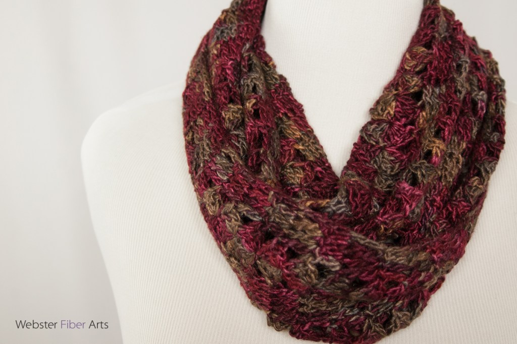 A Fan of Wine Handmade Infinity Scarf | Webster Fiber Arts | Etsy