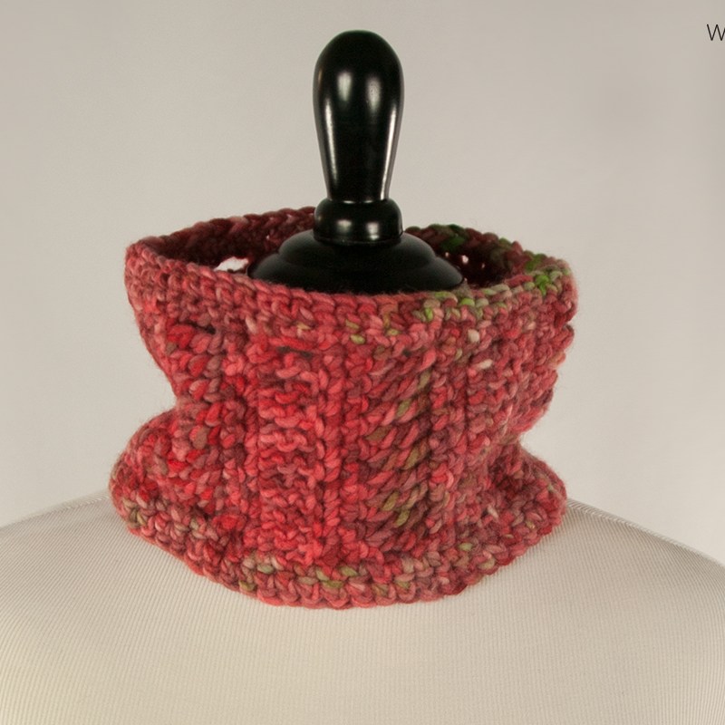 Caramel Apple Handmade Cowl | Webster Fiber Arts | Etsy