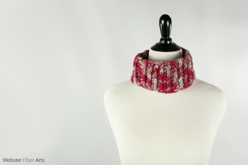 Maroon & Gray Handmade Neck Warmer | Webster Fiber Arts | Etsy