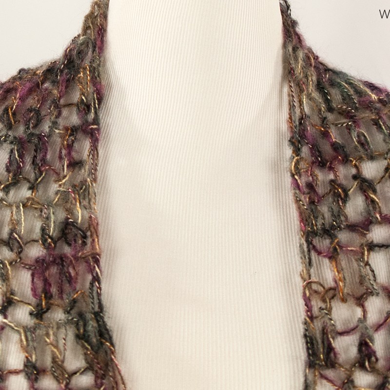 Metallic Mesh Handmade Wrap | Webster Fiber Arts | Etsy