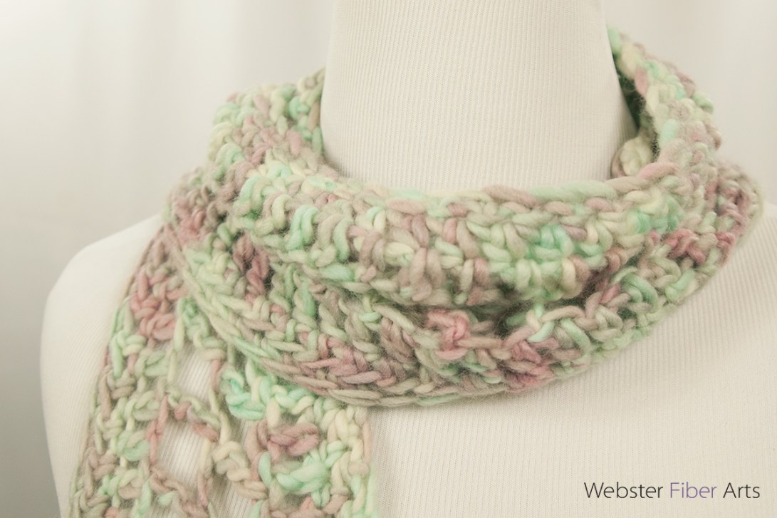 Frosty Windows Handmade Scarf | Webster Fiber Arts | Etsy