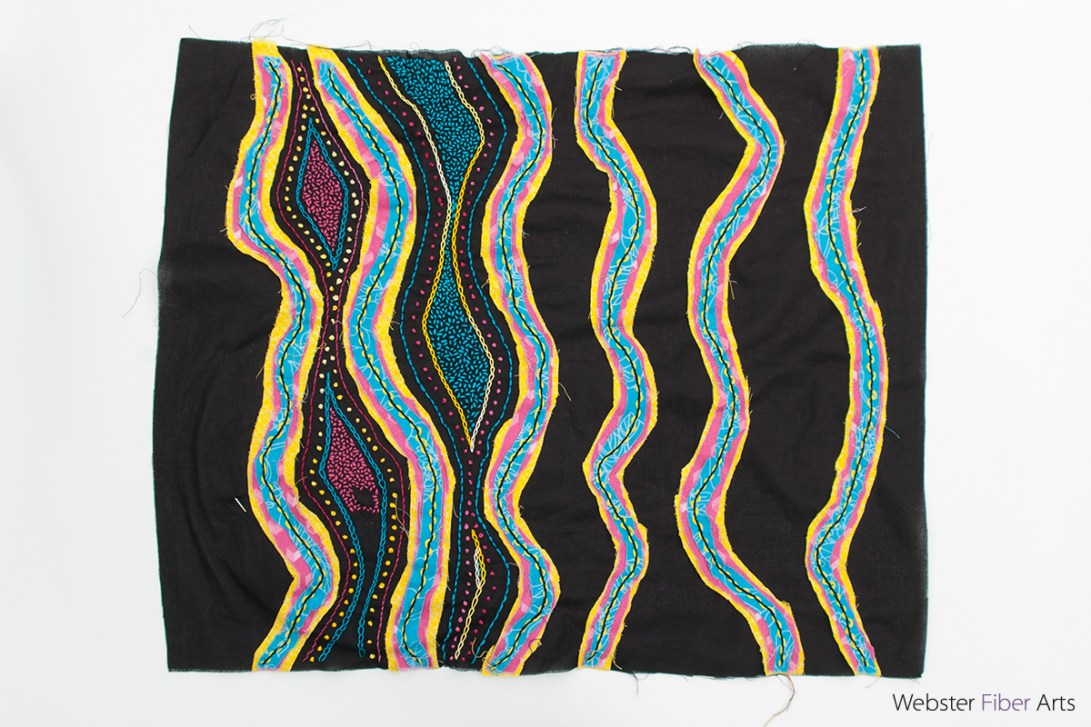 Progress on Stitch & Slash | Webster Fiber Arts