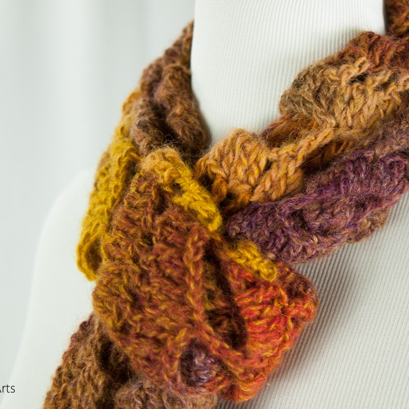 Twisted Mesa Handmade Scarf | Webster Fiber Arts | Etsy