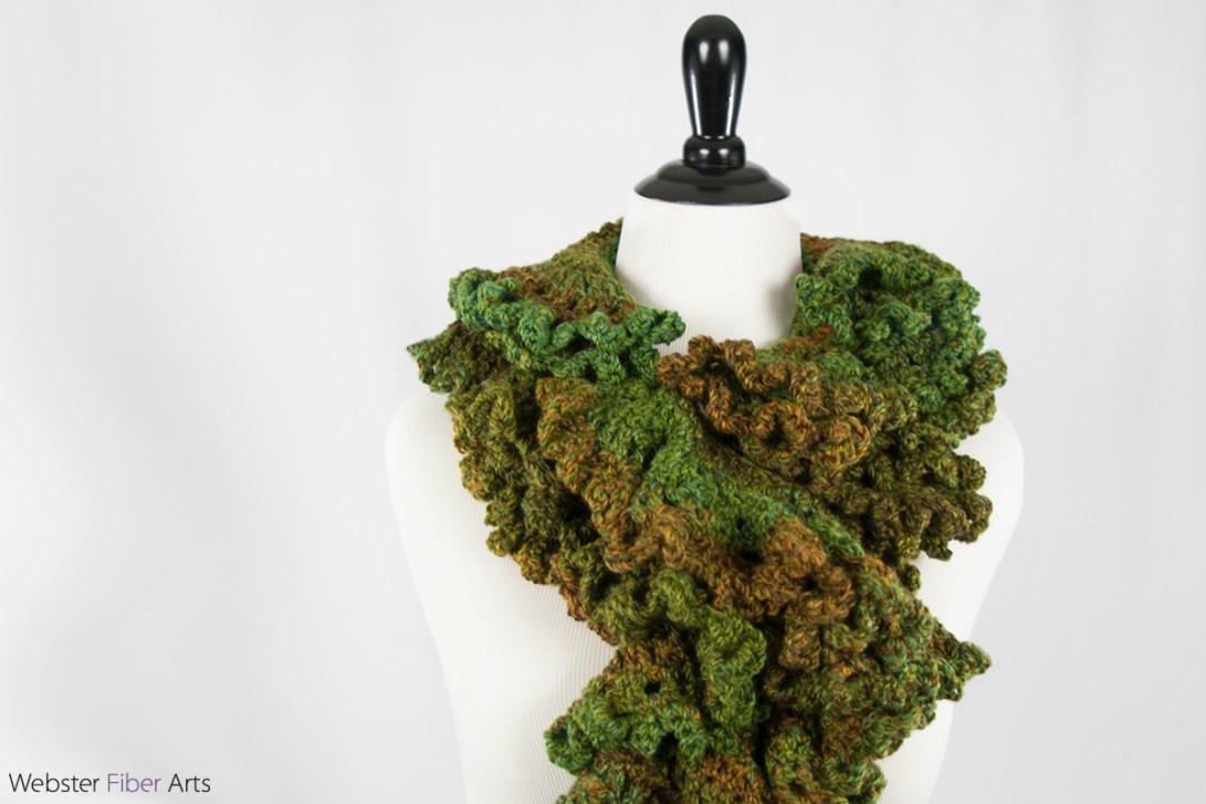 Forest Flutter Handmade Scarf | Webster Fiber Arts | Etsy