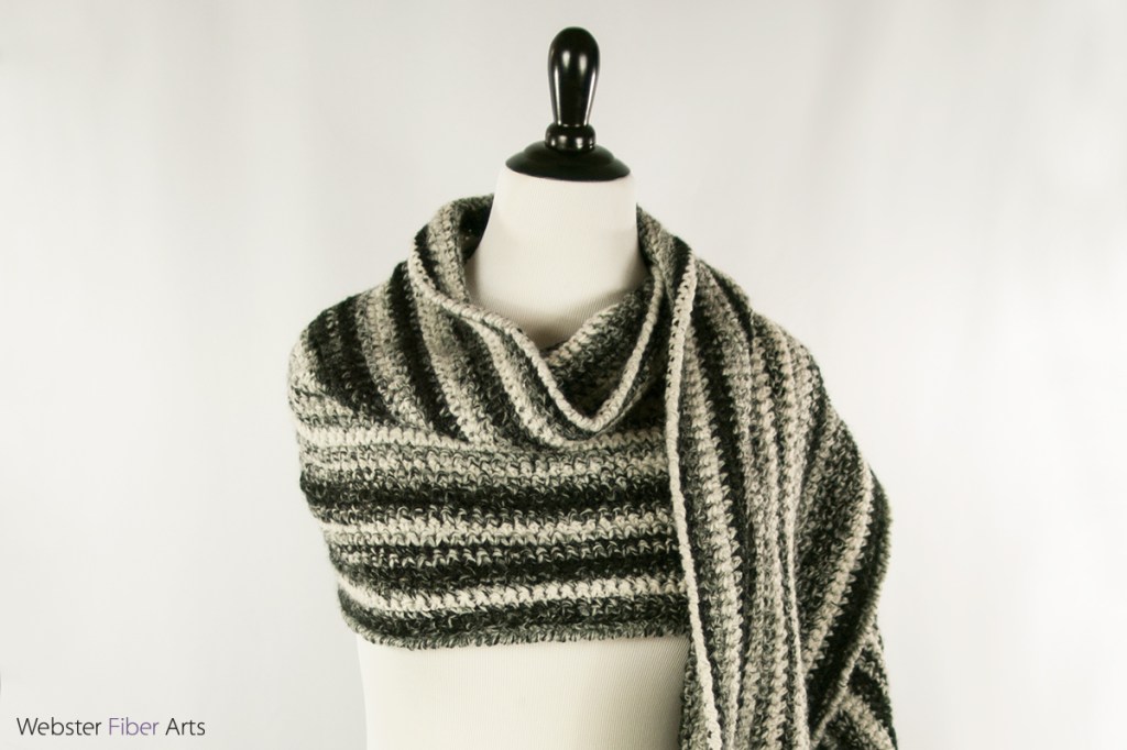 Gray Area Handmade Wrap | Webster Fiber Arts | Etsy