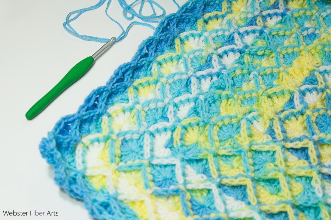 Blanket Progress 1 - B. Hooked Crochet Challenge 2017 | Webster Fiber Arts