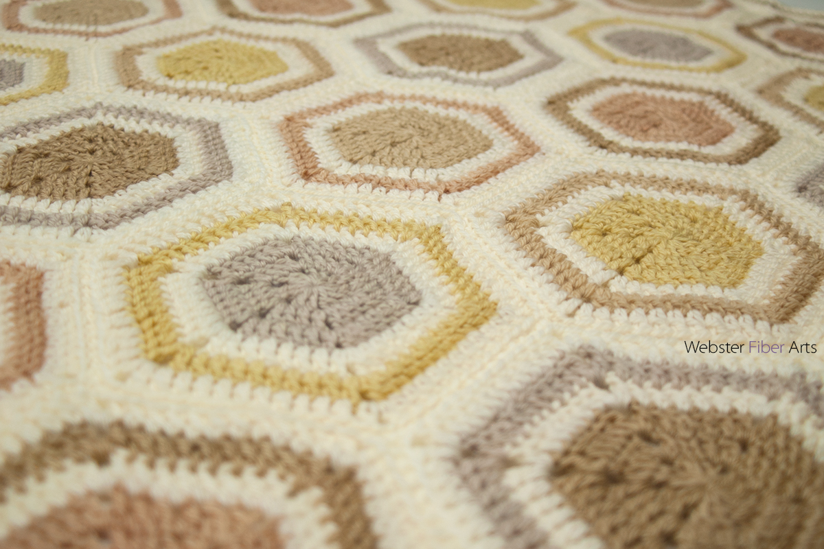Crunchy Granola Baby Blanket Detail | Webster Fiber Arts