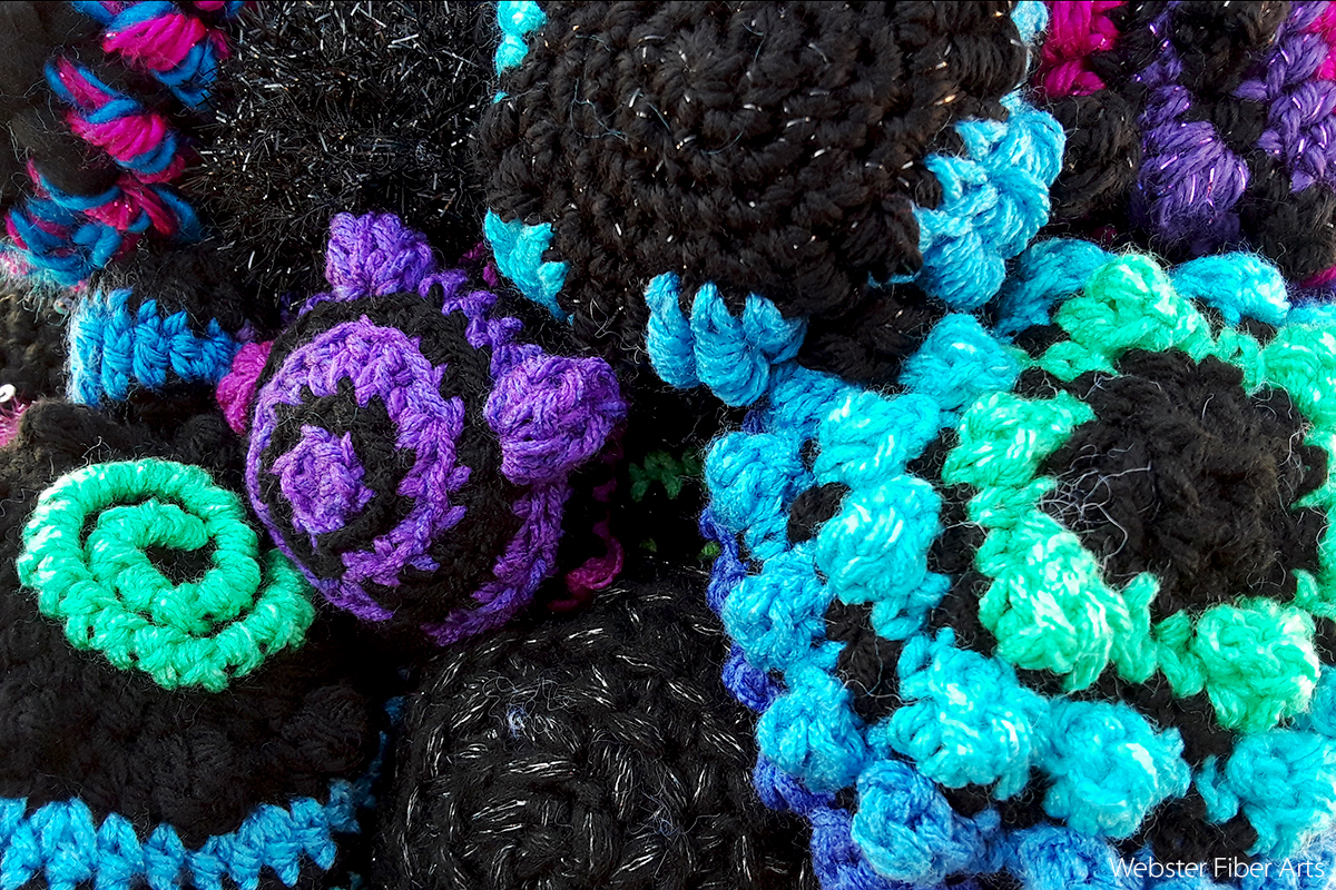 The Universe Favors Spheres Detail 1 | Annie Webster | Webster Fiber Arts