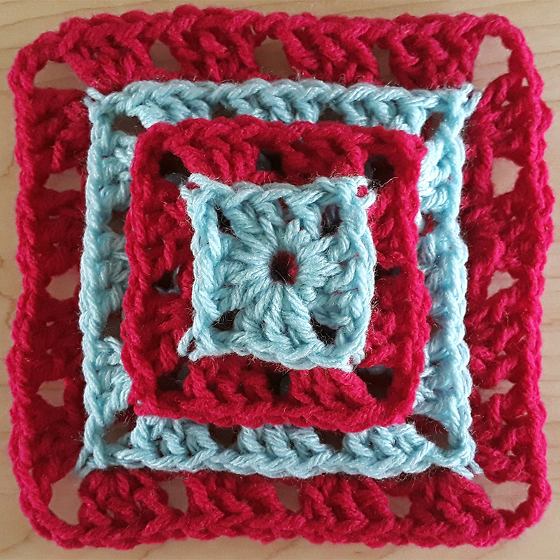 Layered Granny Square | Annie Webster | Webster Fiber Arts